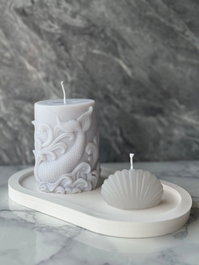 Aberto Design Glamour Candle 40ST - Conjunto de 3 Velas de Soya y Concreto